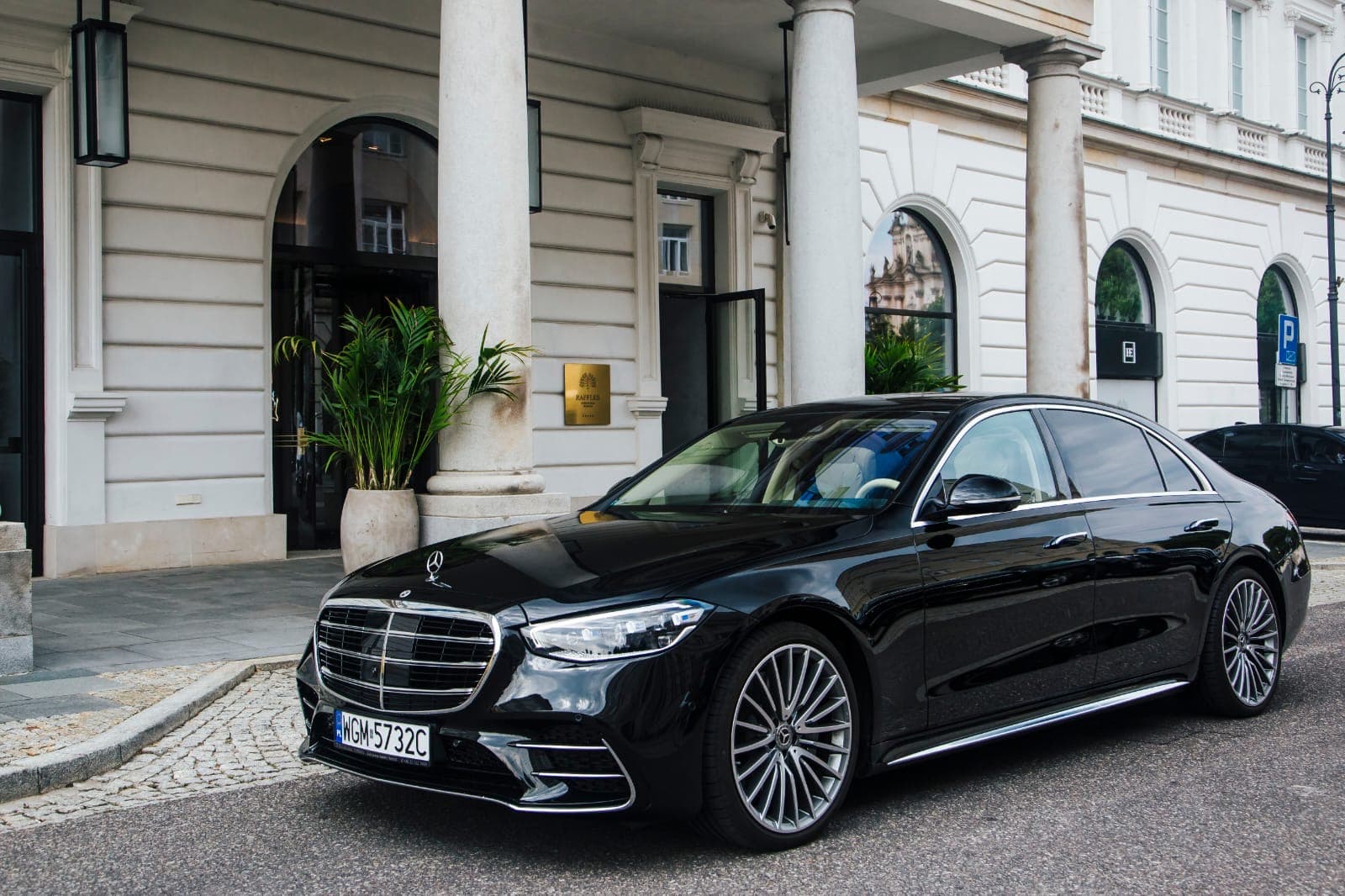 Mercedes-Benz S-Class luxury chauffeur sedan in Warsaw